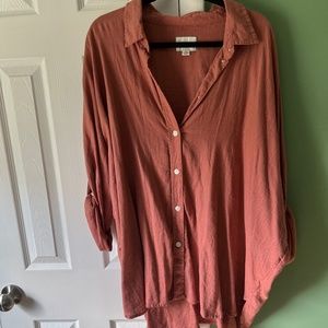 American eagle oversized button up